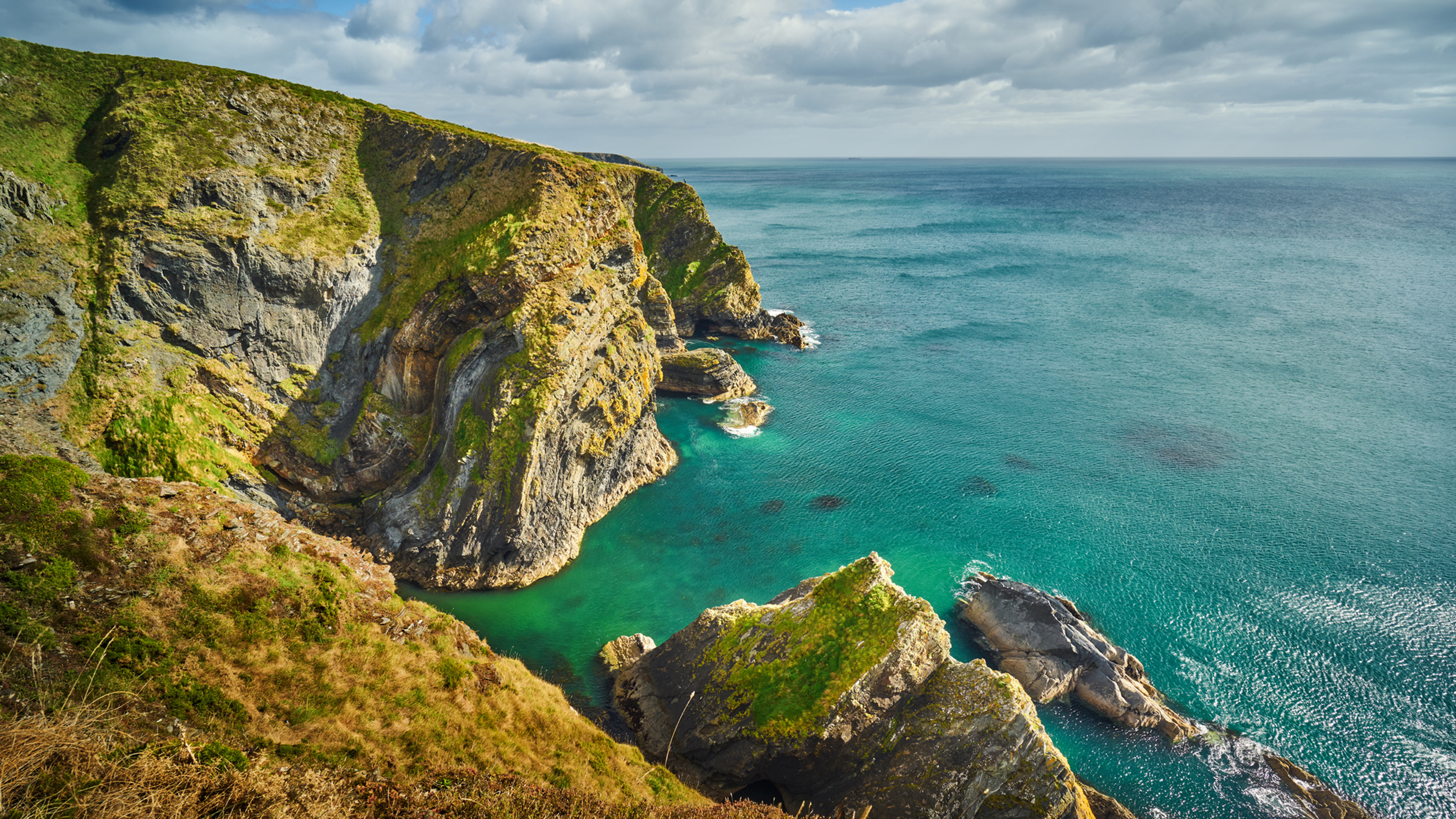 Scenic coastal landscape in Cork, Ireland.