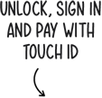 Unlock, sign in and pay with Touch ID