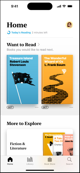 iPhone screen displaying the For You section in the Books app. The Weekly Top 5 list is shown