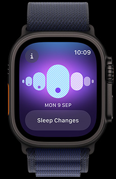 Cycle Tracking showing someone's temperature changes when they were sleeping.