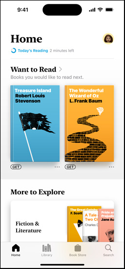 iPhone screen displaying the For You section in the Books app. The Weekly Top 5 list is shown