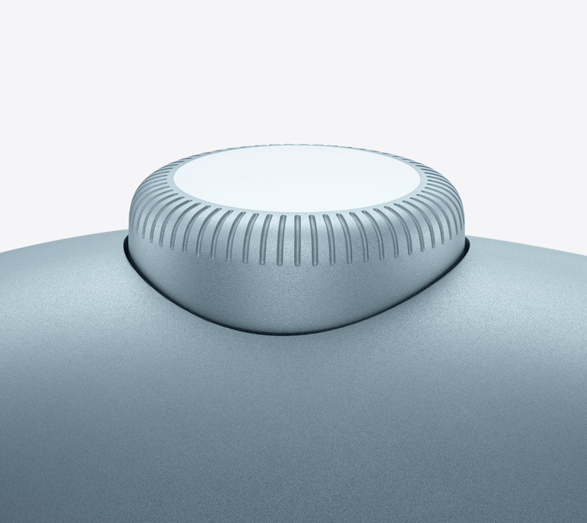 A close-up of the AirPods Max Digital Crown.