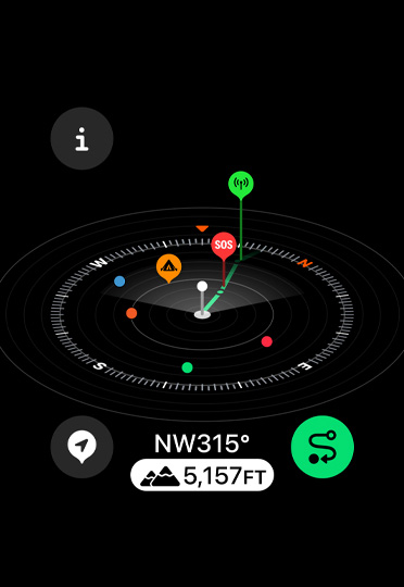 Last Emergency Call Availability Waypoint indicates where to go back to, to make a call.