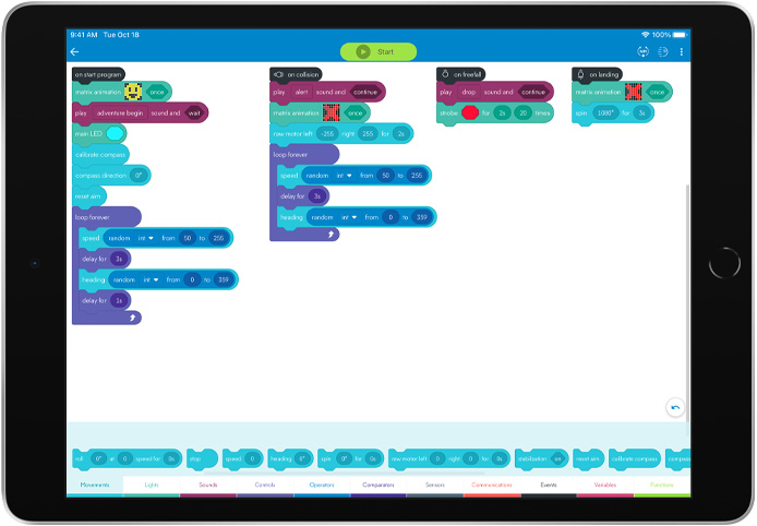 Aplikacja Sphero Edu